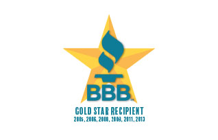 BBB Gold Star Recepient Image